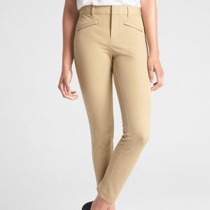 GAP Signature Skinny Ankle Pants - Golden Khaki